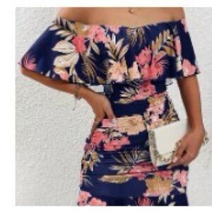 Floral Off-Shoulder Dress